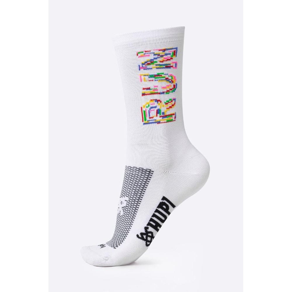 Meia HUPI Run Colors Branca