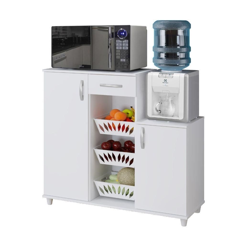 Armário Fruteira 310 2 Portas E 1 Gaveta Benetil Cor:branco