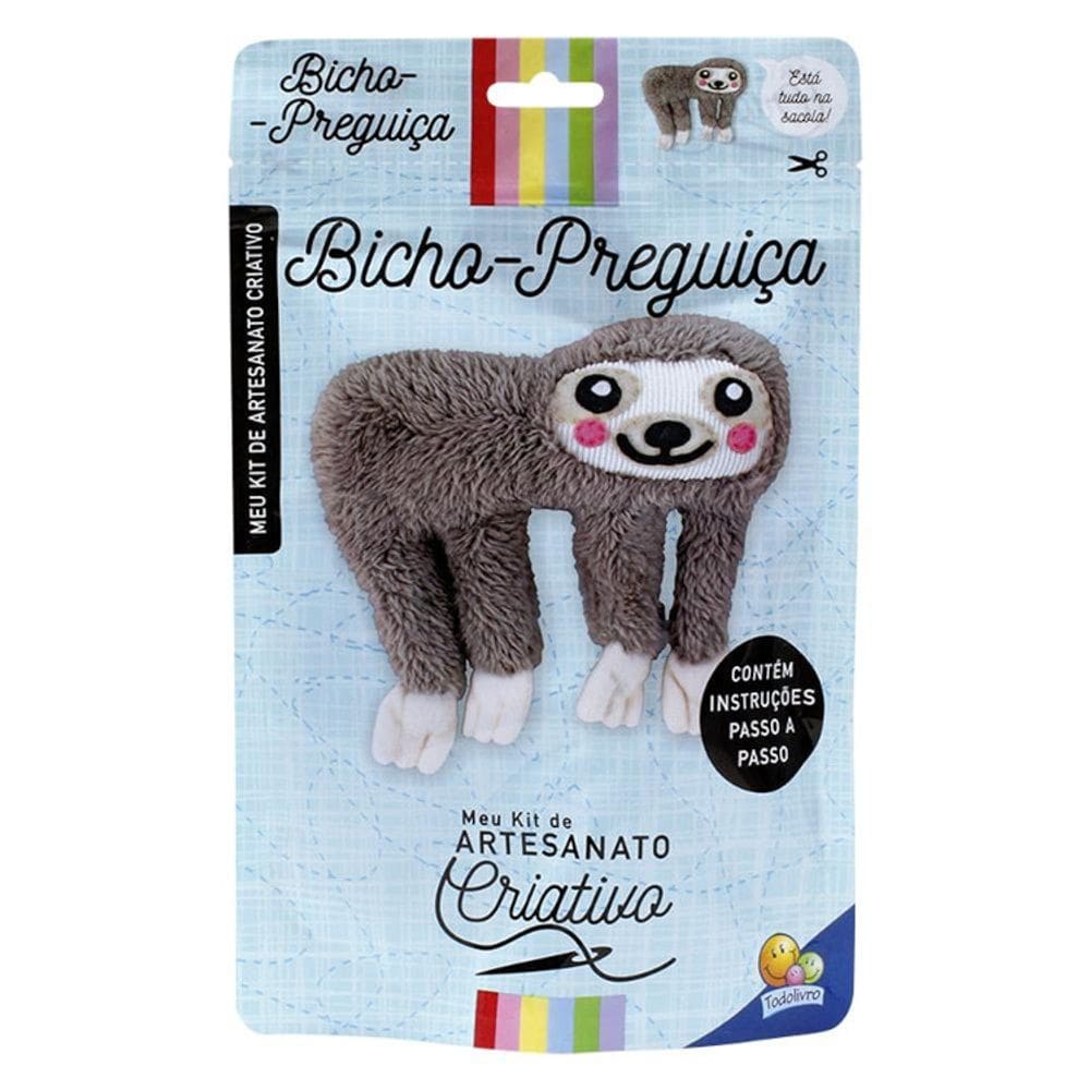 Livro Kit De Artesanato Criativo - Bicho Preguiça