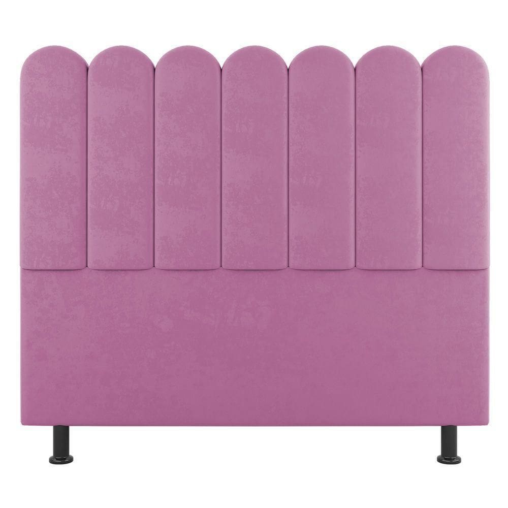 Cabeceira Cama Box Casal Lana 140cm Suede Rosa - Abmaza