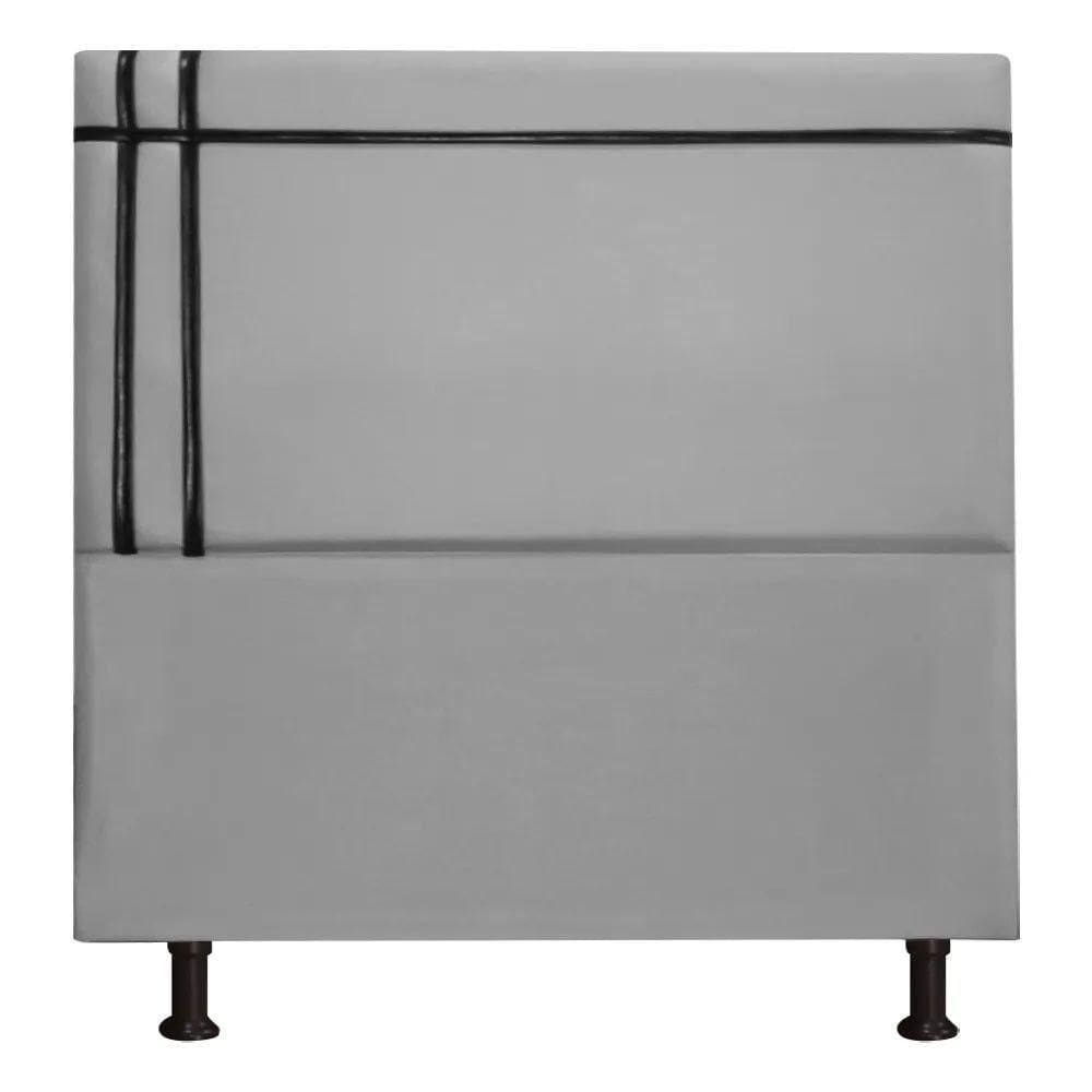 Cabeceira Estofada Royal 195cm Linho Fita Shop Das Cabeceira Grafite