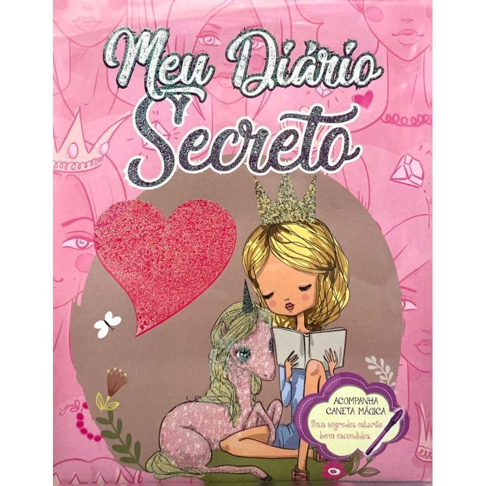 Meu diário Secreto - Princesas Unicórnio - Acompanha canta Mágica