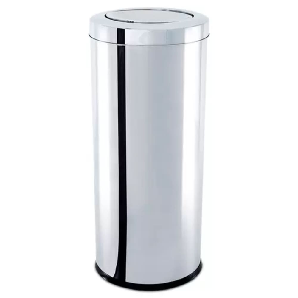 Lixeira Inox Basculante 46Cm Brinox Decorline 3032/203 Cr