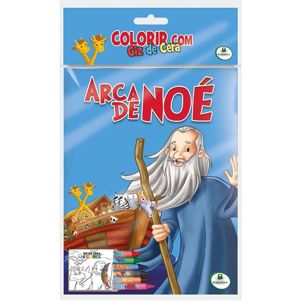 Colorir Com Giz De Cera - Arca De Noé