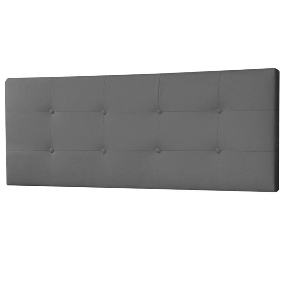 Cabeceira Painel Casal 1,40m Berlim Suede Cinza