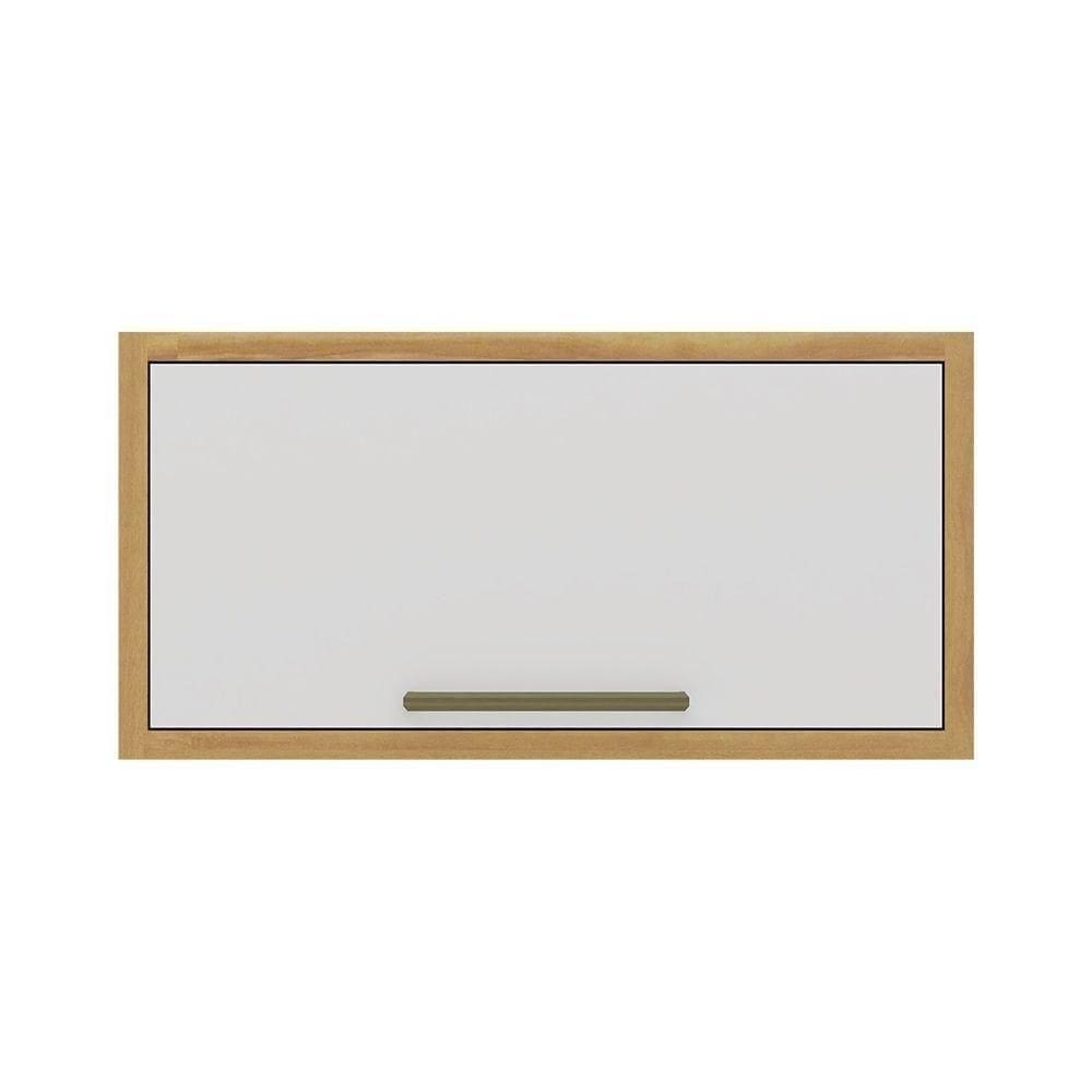 Armário Aéreo De Cozinha Com 1 Porta Basculante 100% Mdf Syrah Rio Doce Amendoa-branco