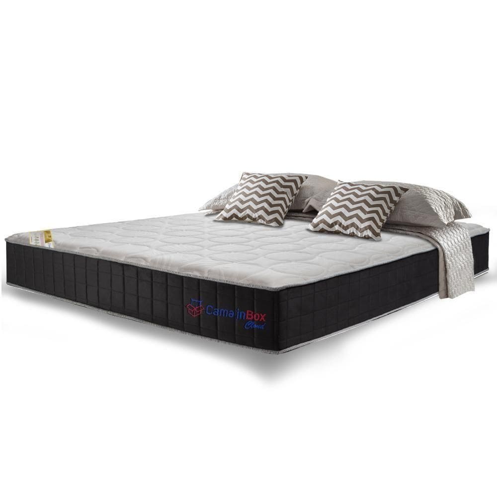 Colchão King Com Molas Ensacadas Cama Inbox Cloud Cinza 193x203x28
