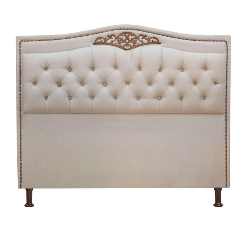 Cabeceira Holanda 1,40 Casal Linho Shop Das Cabeceiras Capuccino
