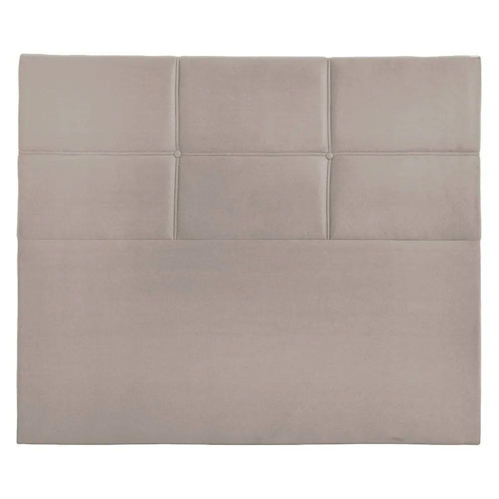 Cabeceira Milena 160cm Estofada Sintético Shop Da Cabeceira Bege