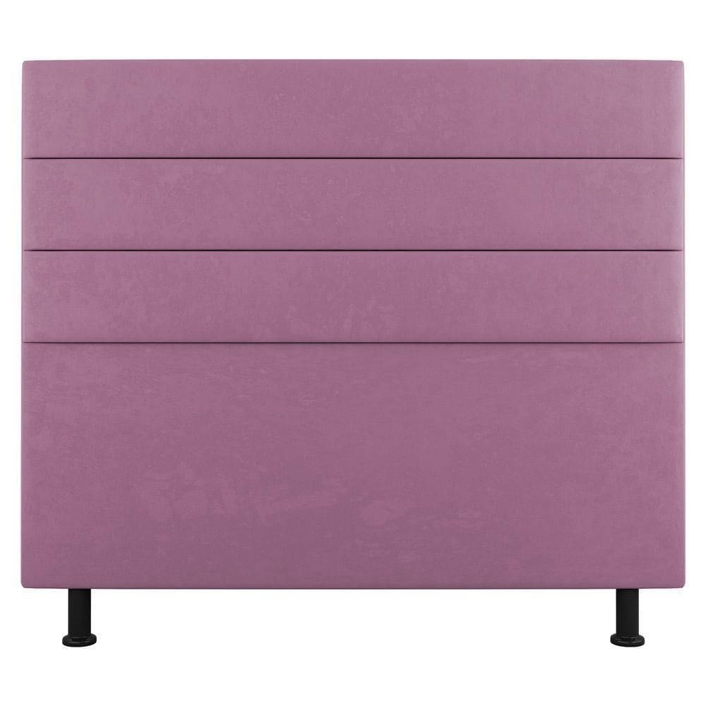 Cabeceira Cama Box Casal Malik 140cm Suede Rosa - Abmaza