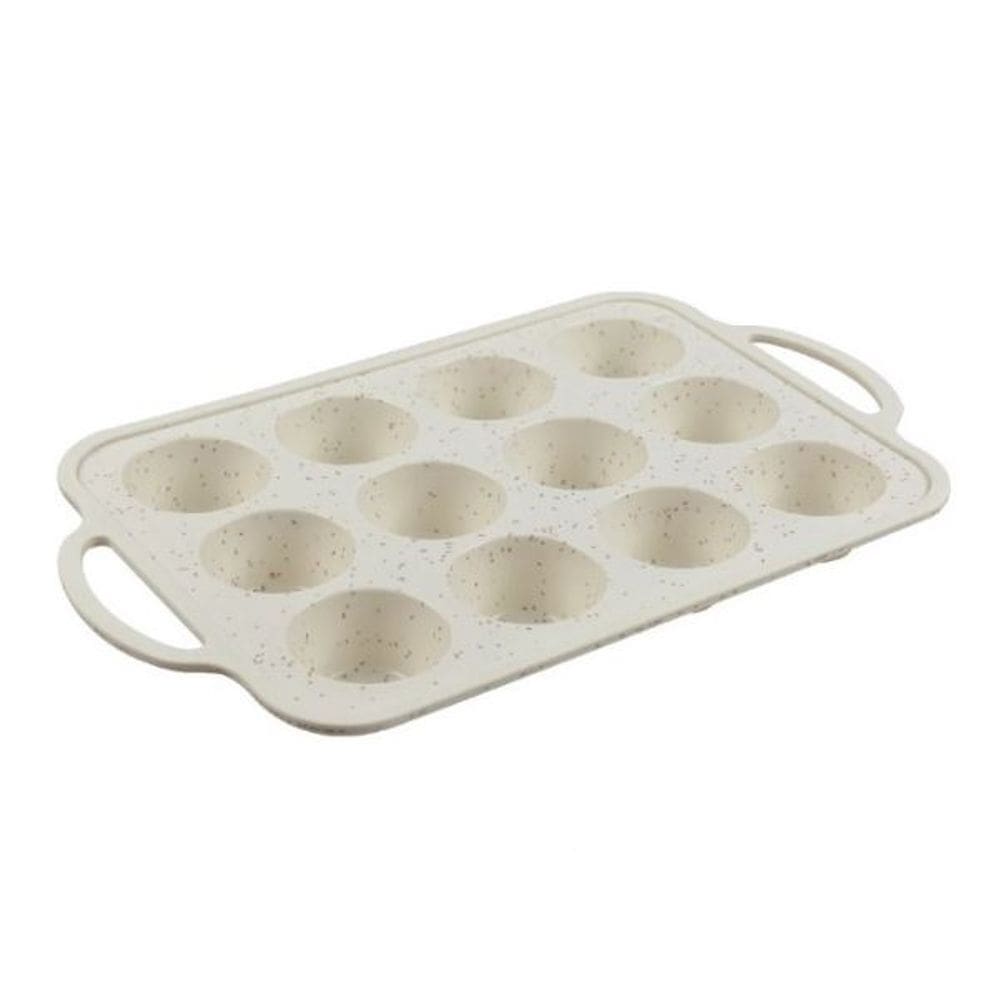 Forma para Cupcake Mimo SN23294 Silicone Branco com Alça