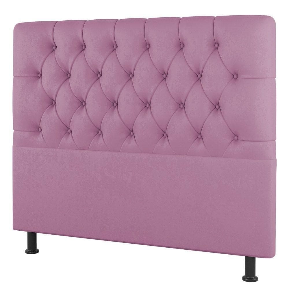 Cabeceira Cama Box Solteiro Nice 100cm Suede Rosa - Abmaza
