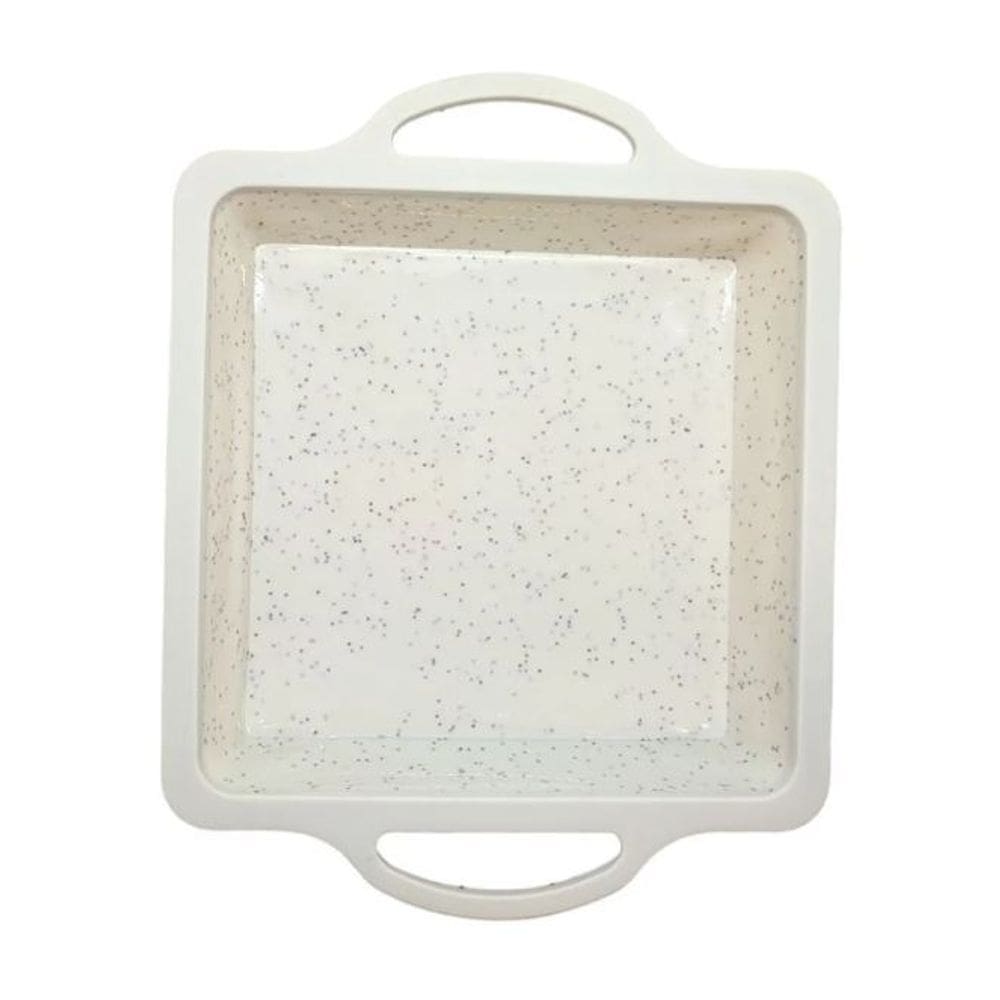 Forma Mimo SN23295 Quadrada Silicone Branco com Alça