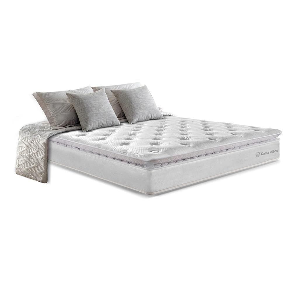 Colchão Queen Molas Ensacadas 158x198 Cama Inbox Confort Snow