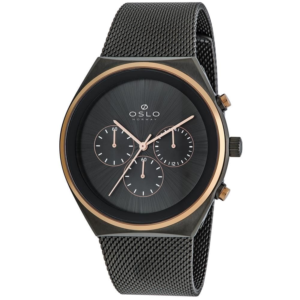 Relógio Oslo Masculino Ref: Omtsscvd0017 G1gx Slim Cronógrafo Bicolor