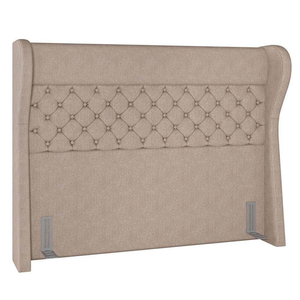 Cabeceira Cama Box Casal 140Cm Trinidad P02 Linho Areia