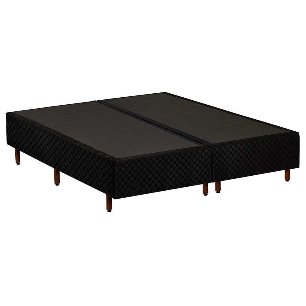 Cama Box Base King Universal Rústico Black (193x203x25) - Polar