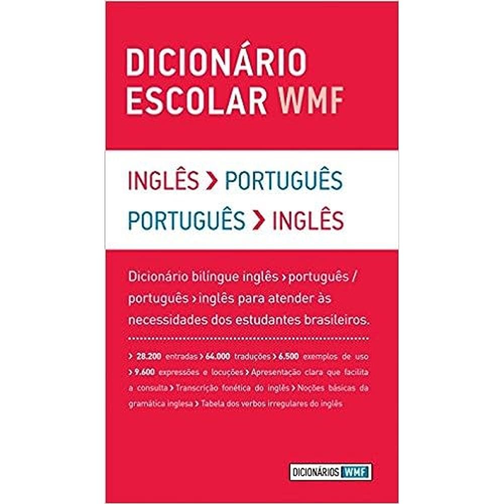 Dicionário Escolar Wmf - Inglês-Português / Português-Inglês