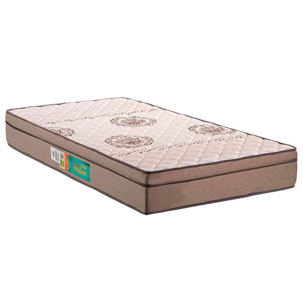 Colchão Solteiro Espuma D33  Pérola Euro Pillow Grey (88x188x24) - Polar