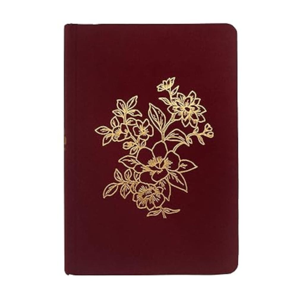 Bíblia NVI Bible Journaling, tecido vinho sobre capa dura, com espaço para anotações, Leitura Perfeita, Falei com Amor