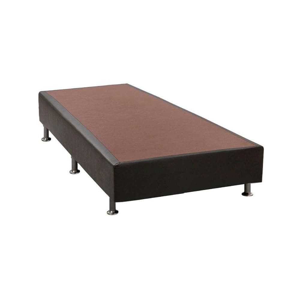 Cama Box Base Solteiro Courano Black (88x188x24) - Luckspuma