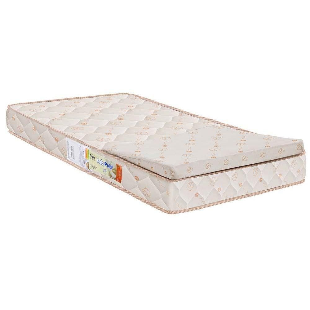 Colchão p/Berço D18 Baby Rampa Anti-Refluxo Berço - 60x130x10 - Polar