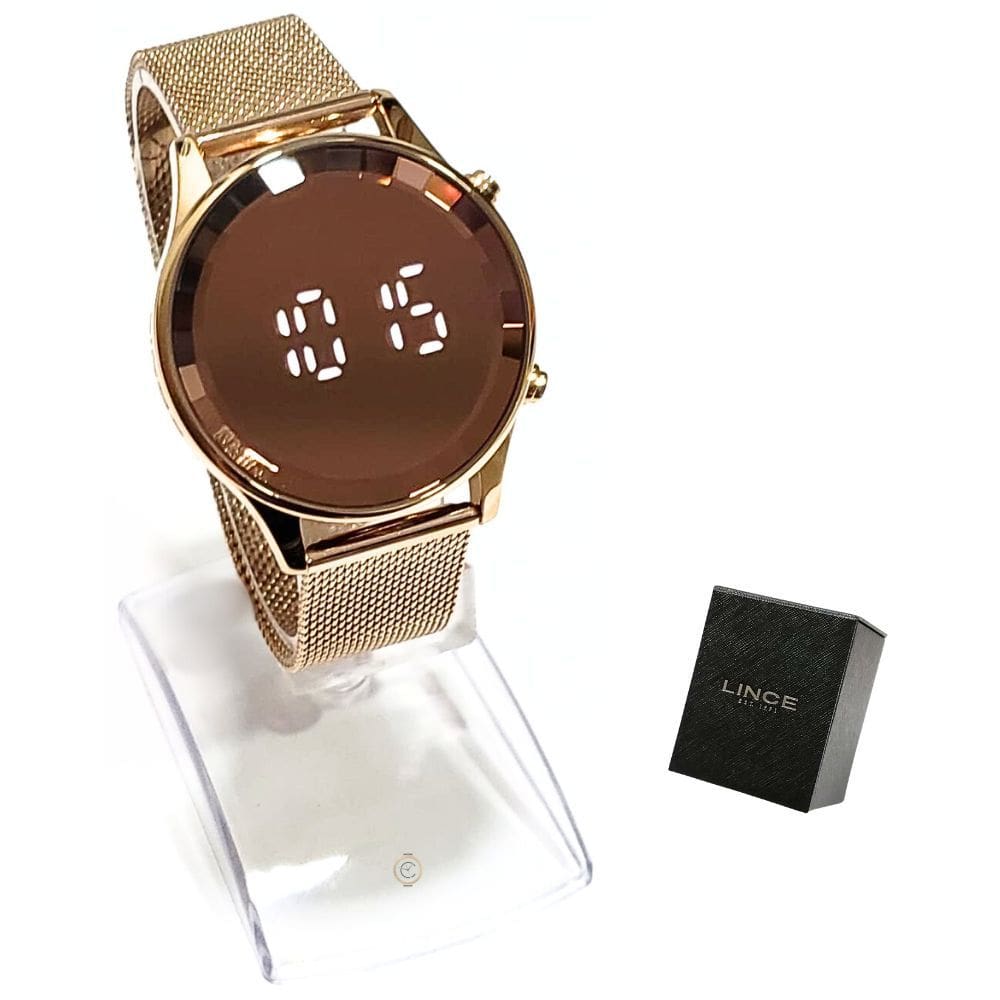 Relógio Lince Feminino Digital Led Rosé Casual LDR4648L RXRX