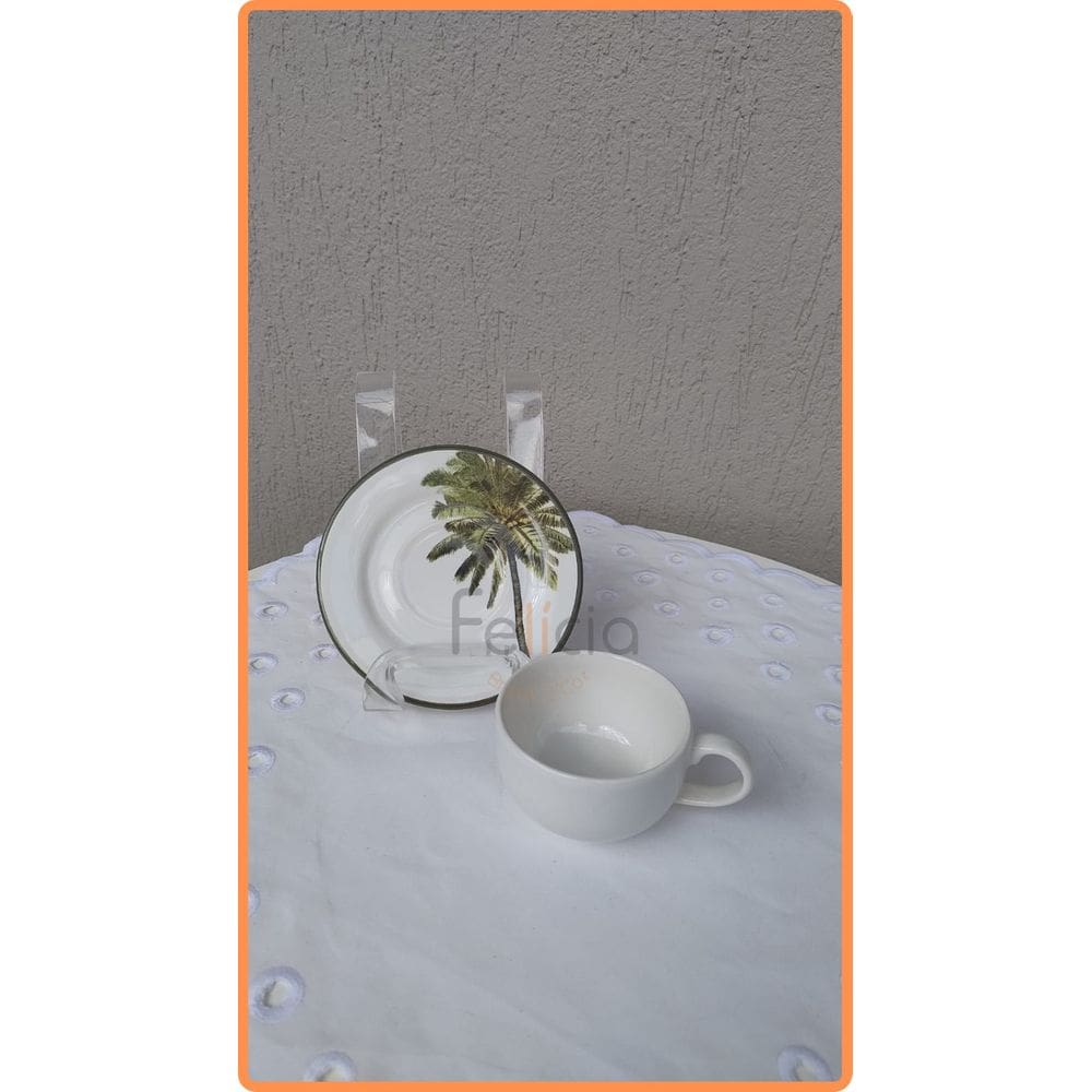 Xícara de Café com Pires Malibu 80ml - Alleanza
