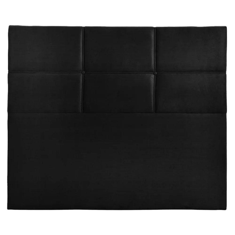 Cabeceira Estofada Milena 1,40 Casal Shop Das Cabeceiras Preto