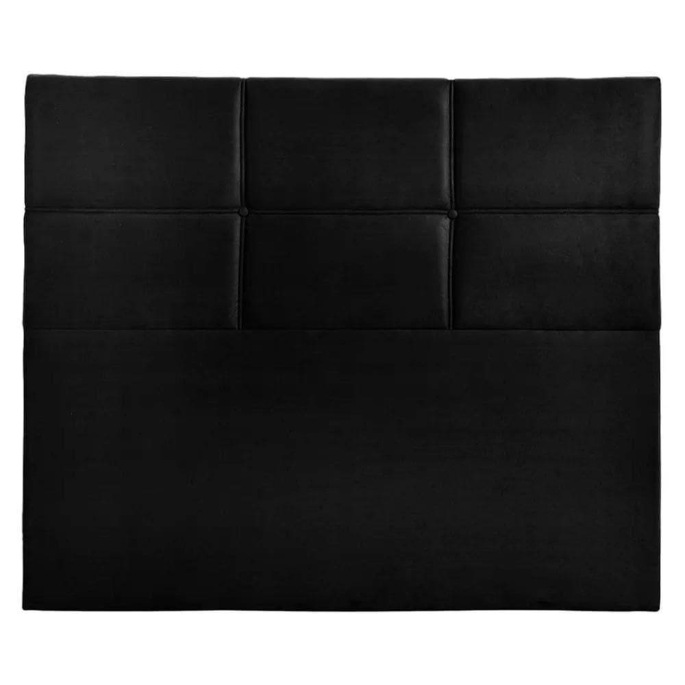 Cabeceira Estofada Milena 1,60 Queen Shop Das Cabeceira Preto