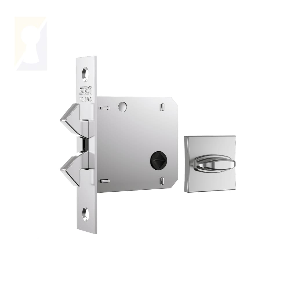 Fechadura Stam Correr/Bater Banheiro 1006s Cromado
