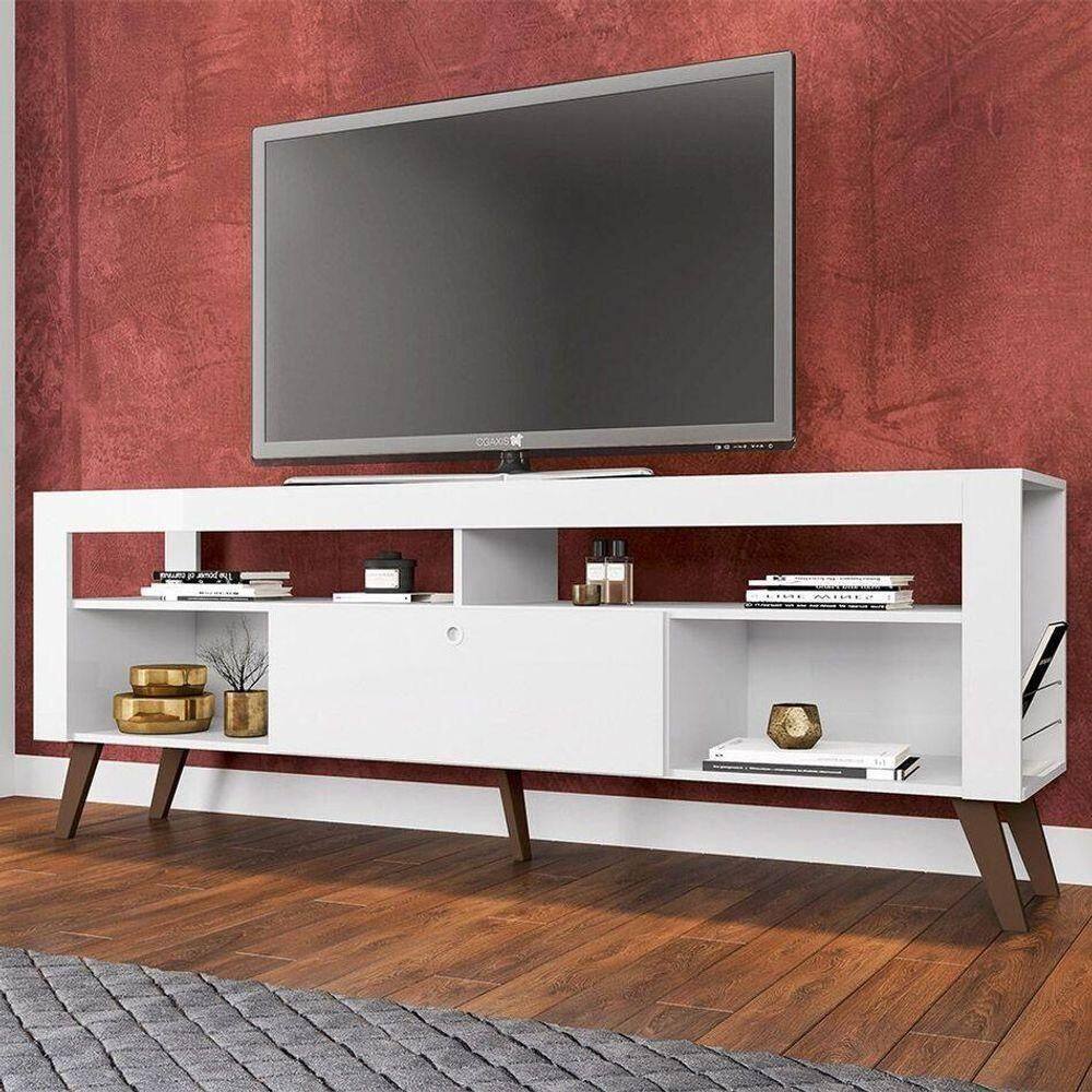 Rack C- Porta Revistas Para Tv Ate 70\` Quebec