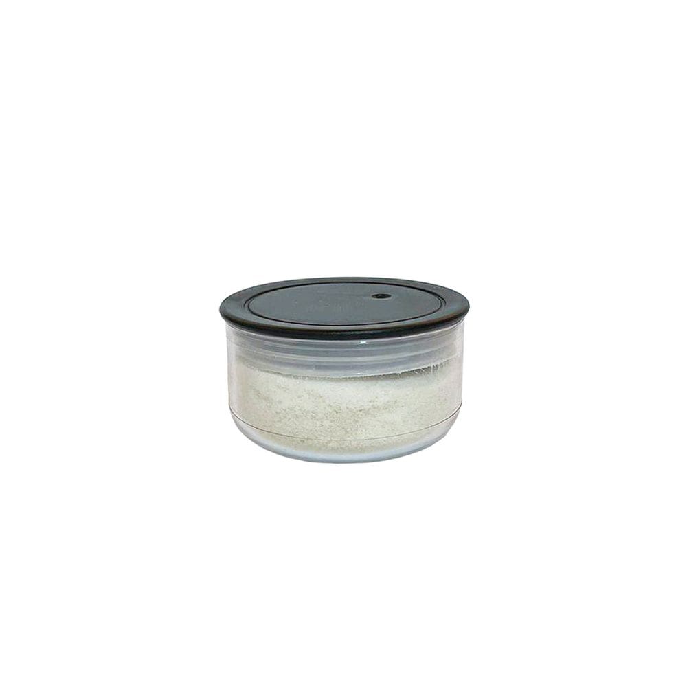 Pote Hermético 200ml Multiuso Organizador Condimentos Casa Cozinha Dispensa Transparente Tampa Preta