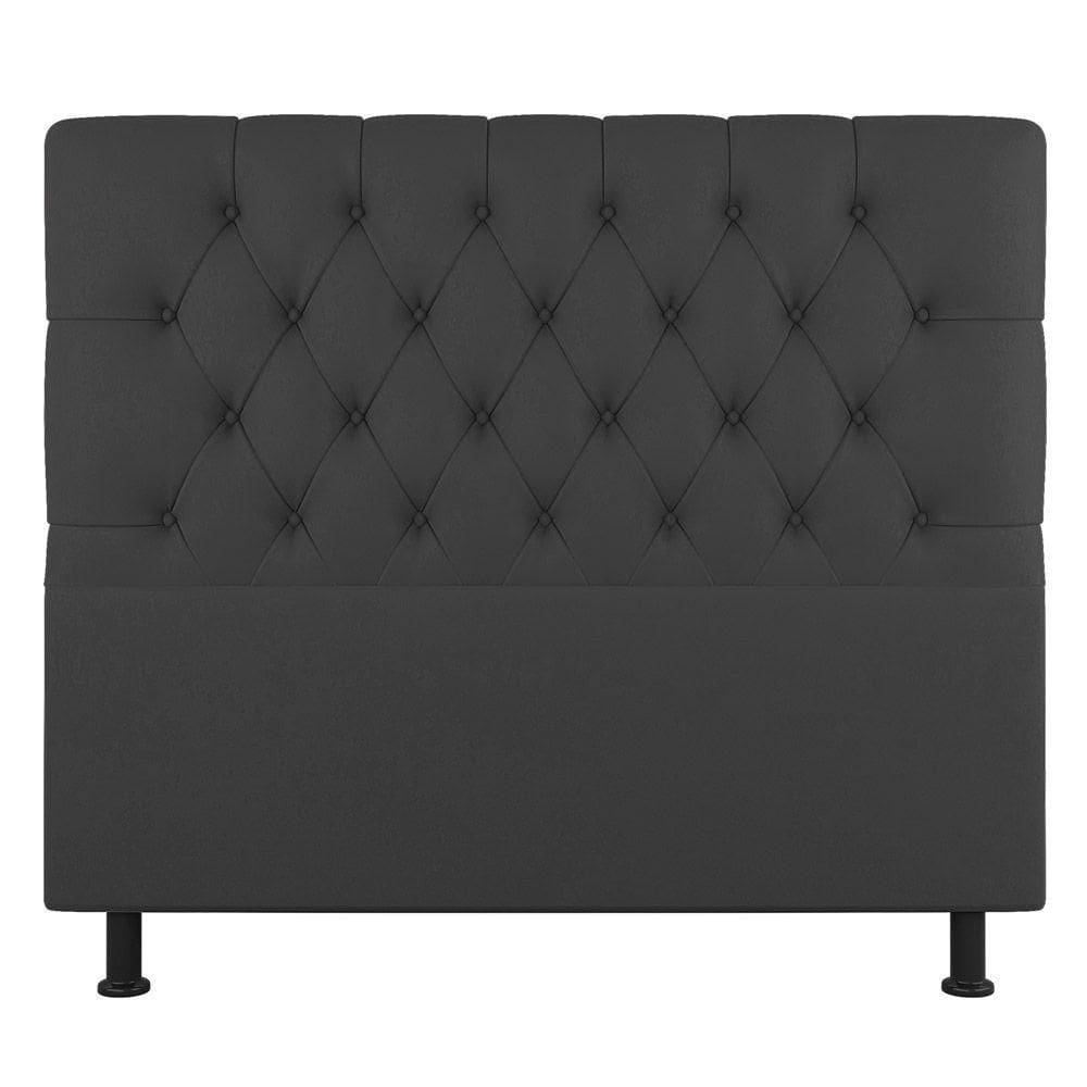 Cabeceira Cama Box Casal Nice 140cm Linho Cinza - Abmaza