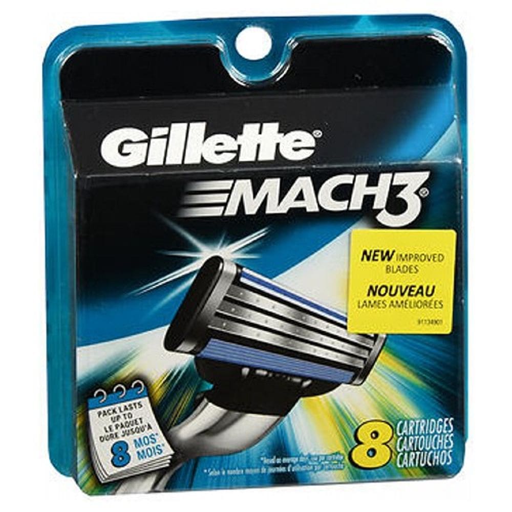 Gillette Mach3 Cartuchos 8 cada por Gillette