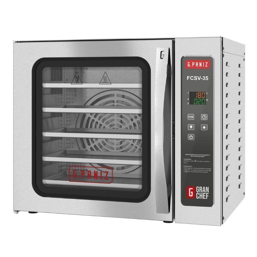 Forno Convector Granchef 35x35 Sem Vapor Fcsv35 G.paniz Forno Convecção 75 Litros Inox 220v