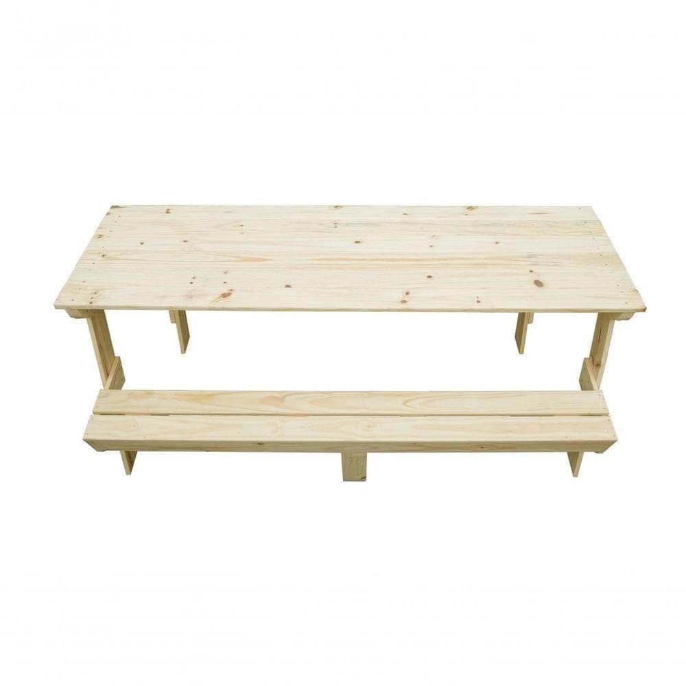 Banco Que Vira Mesa 2m Para 8 Pessoas