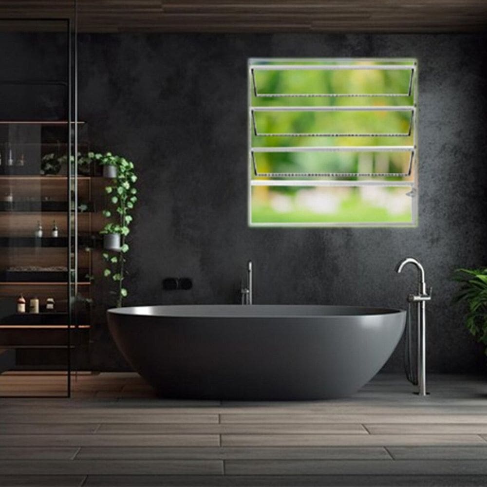 Vitro Basculante Linha Modular Brilhante 60x60 Cinza