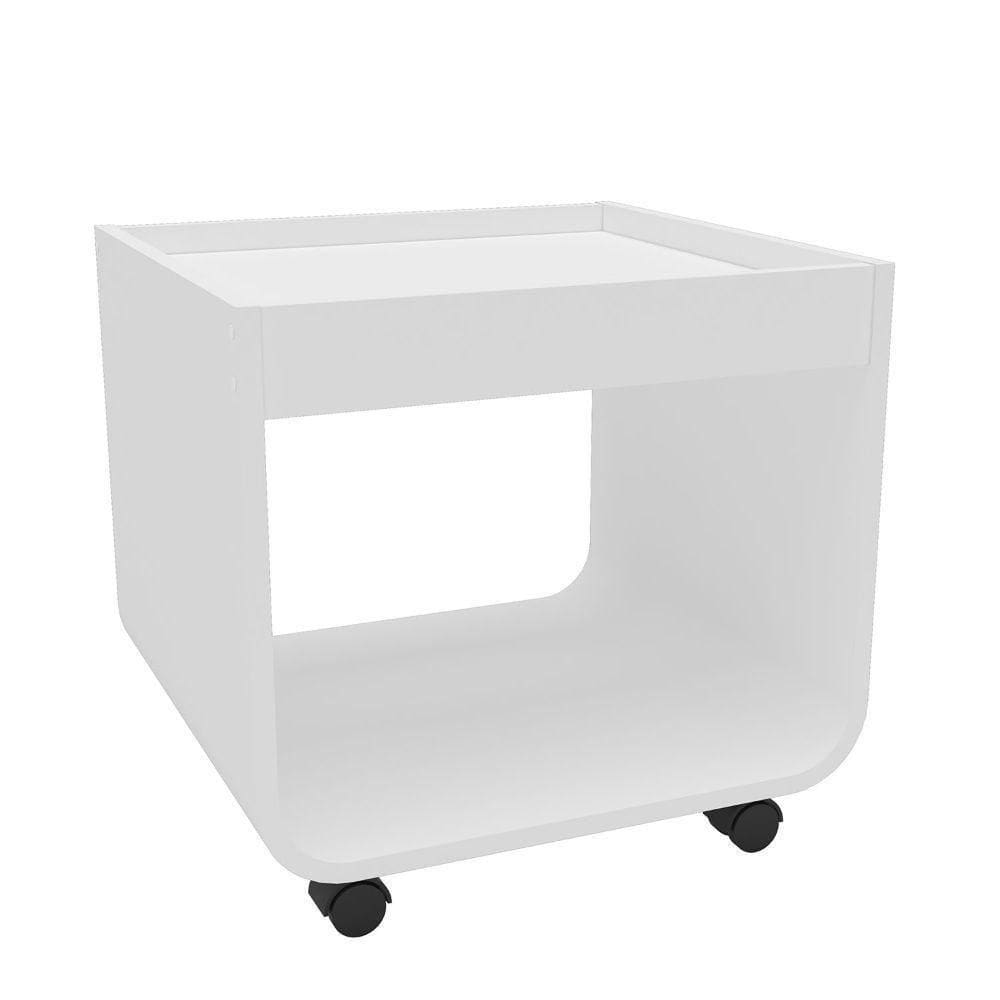 Mesa Lateral Índia Politorno Branco Branco