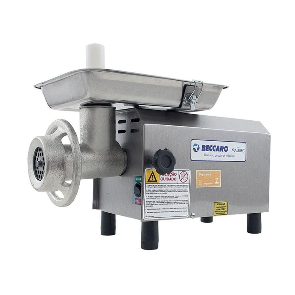 Picador De Carne Monofásico Boca 8 Pbm08i Beccaro Picador Boca 8 Inox Bivolt