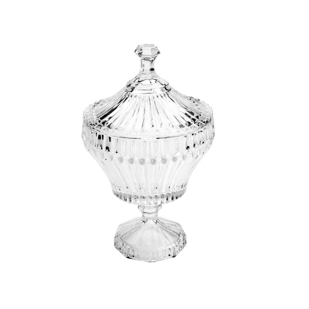 Potiche de Cristal com Pé Renaissance 11,5cm x 20cm - Lyor