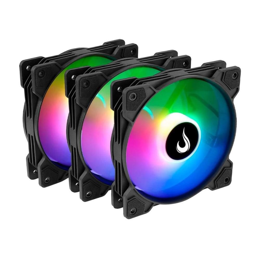 Kit 3 Coolers 120mm Rise Mode X - LED ARGB - RM-XLD-01-ARGB