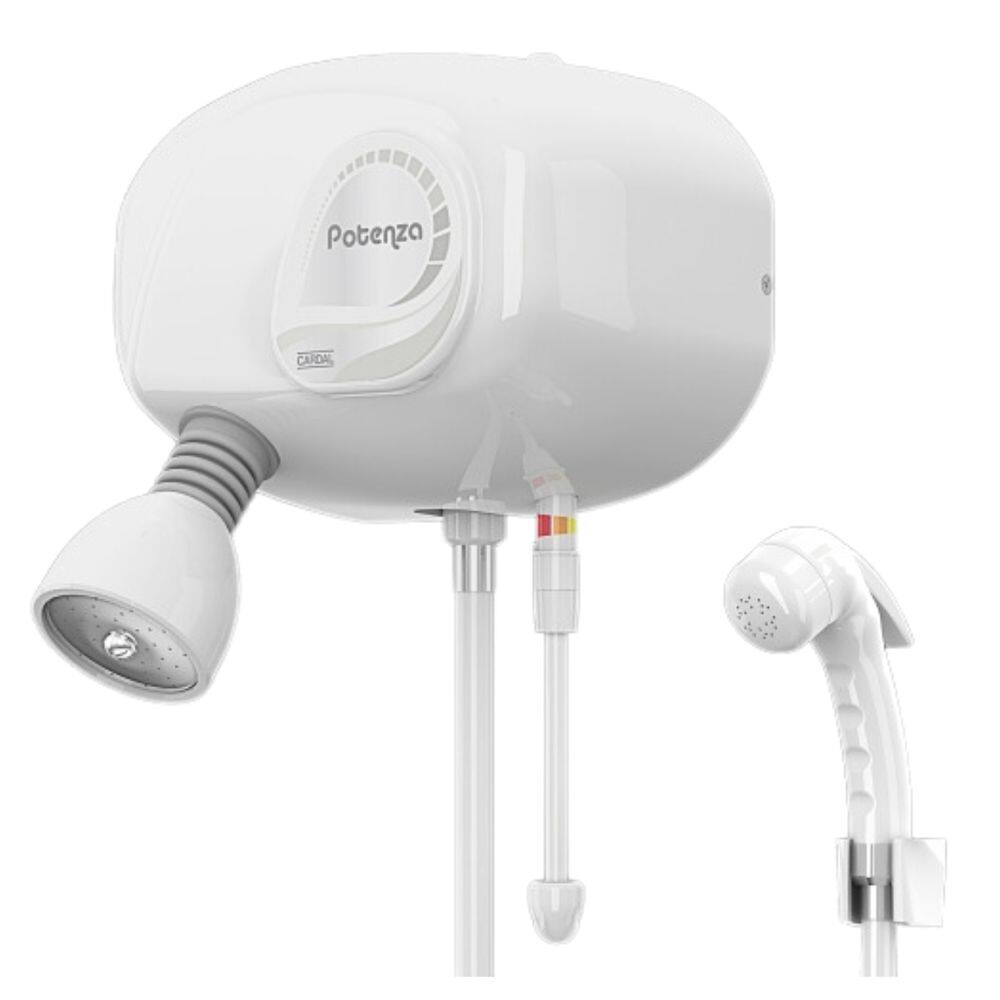 Ducha Potenza Eletrônica Blindada Pressurizada Com Desviador - Branco 220v AQ031220