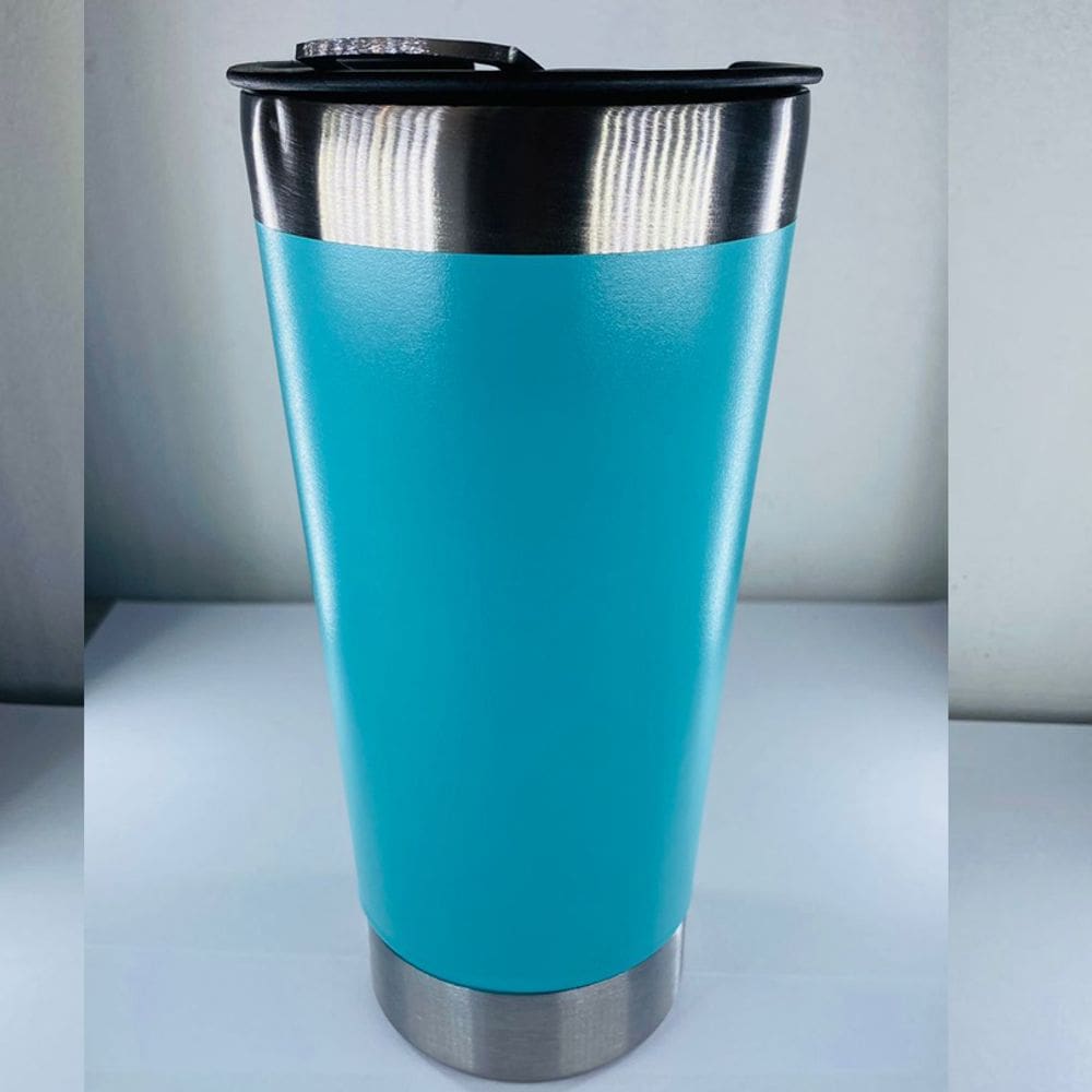 Copo Térmico Inox 473ml Tampa Abridor De Garrafa - Verde Agua