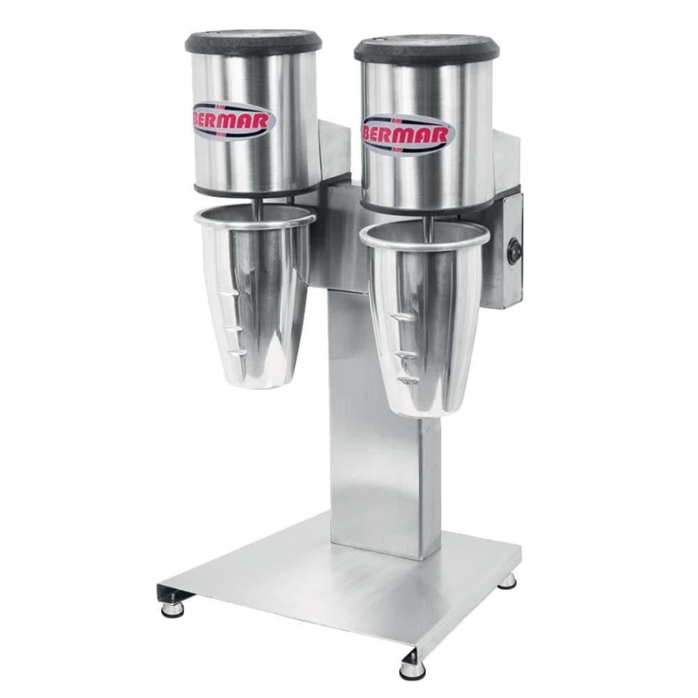 Batedor De Milk Shake Duplo Bm Bermar Mixer 2 Hastes Bm84 Inox 110v