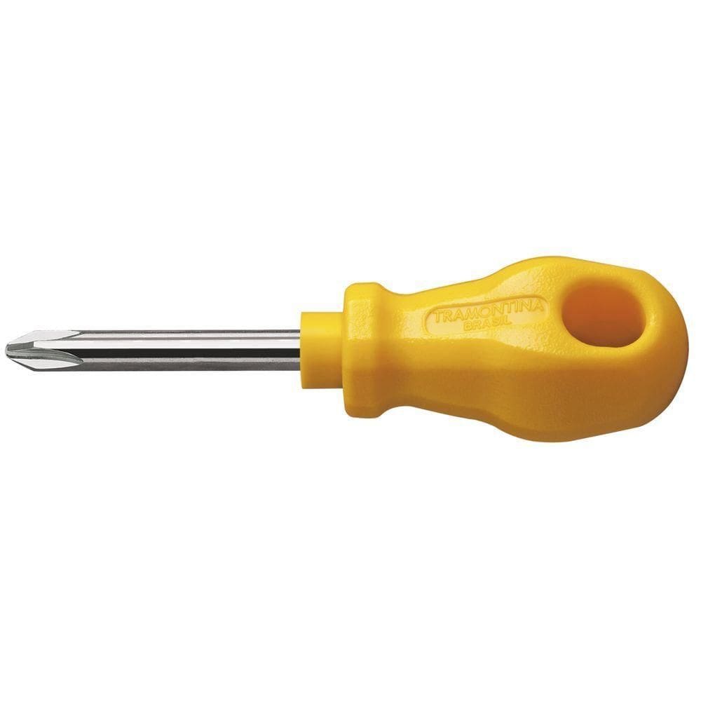 Chave De Fenda Toco Tramontina Yellow Com Ponta Cruzada 1-4x1.1-2"