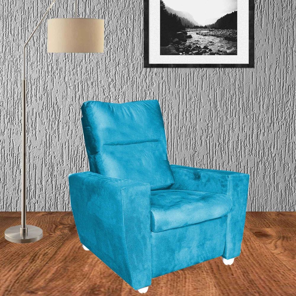 Poltrona Reclinável Do Papai Moderna Nivea Turquesa