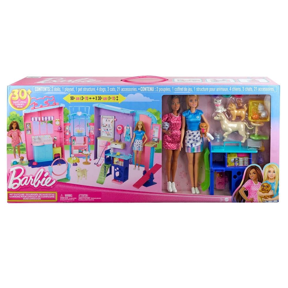 Conjunto de Bonecas - Barbie - Creche Para Animais de Estimacao MATTEL