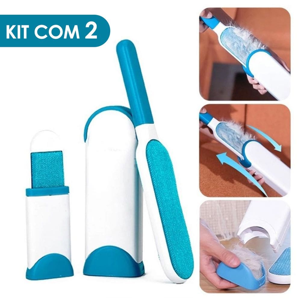 Escova Tira Pelos Pet Kit C/2