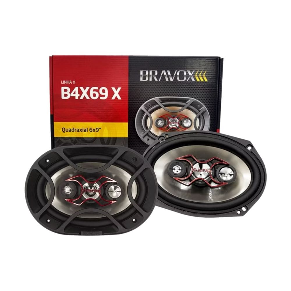 Par De Alto Falantes Bravox 6x9 Pol B4x69x 140 Wrms